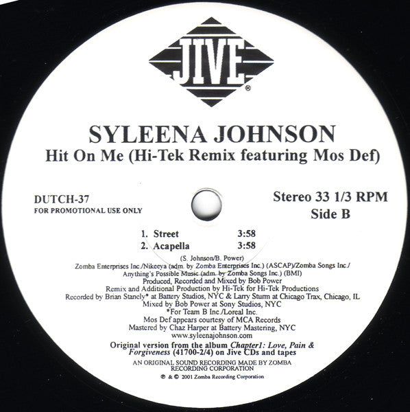 Syleena Johnson - Hit On Me (Hi-Tek Remix)