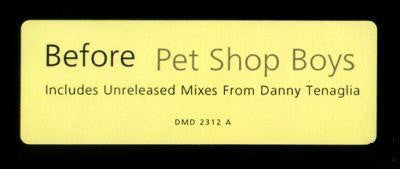 Pet Shop Boys - Before