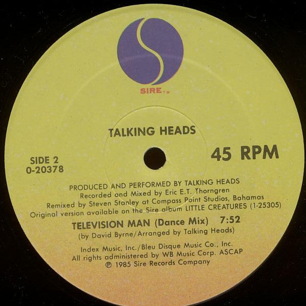 Talking Heads - And She Was / Television Man