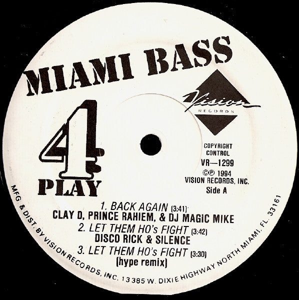 Various - Miami Bass 4 Play