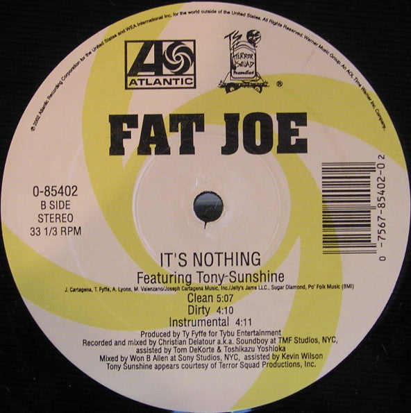 Fat Joe - Crush Tonight / It's Nothing