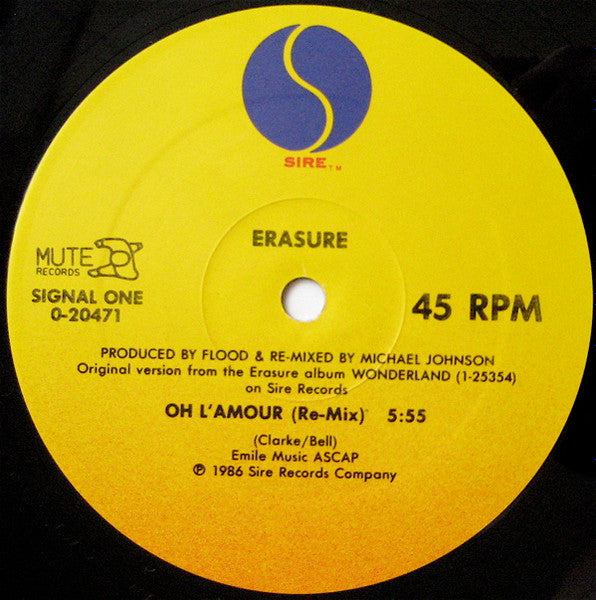Erasure - Oh L'Amour