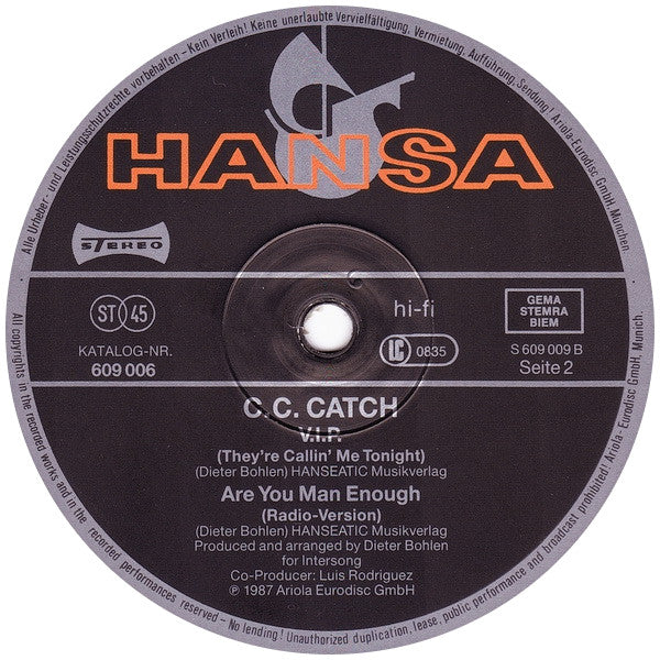 C.C. Catch - Are You Man Enough (Long Version - Muscle Mix)