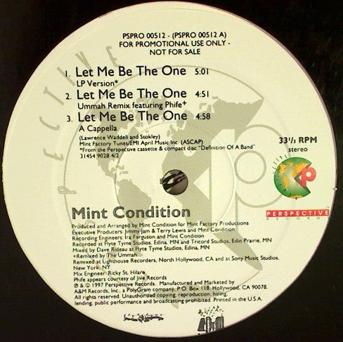 Mint Condition - Let Me Be The One