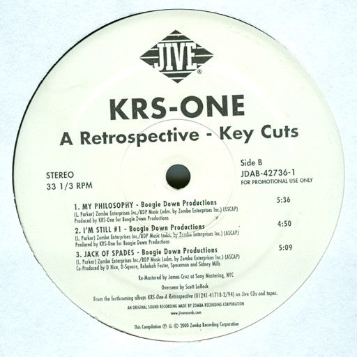KRS-One - A Retrospective - Key Cuts