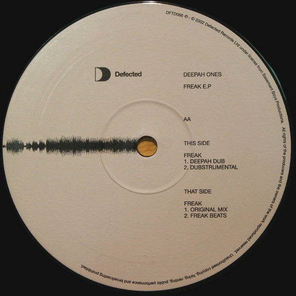 Deepah Ones - Freak E.P (Original Mixes)