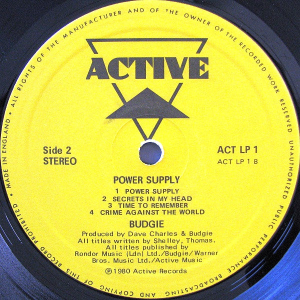 Budgie - Power Supply