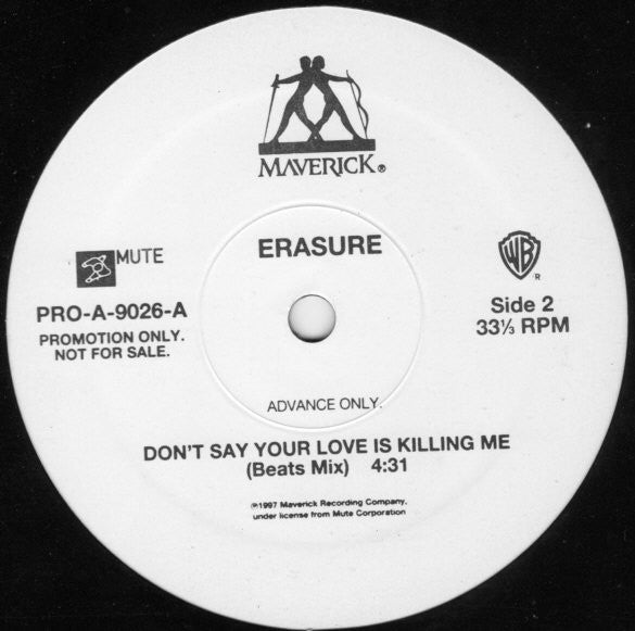 Erasure - Don't Say Your Love Is Killing Me