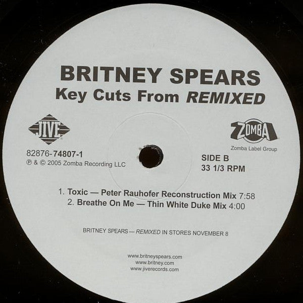 Britney Spears - Key Cuts From Remixed