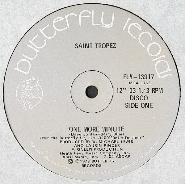 Saint Tropez - One More Minute