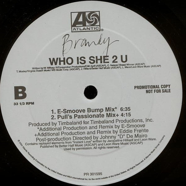 Brandy (2) - Who Is She 2 U (Dance Mixes)