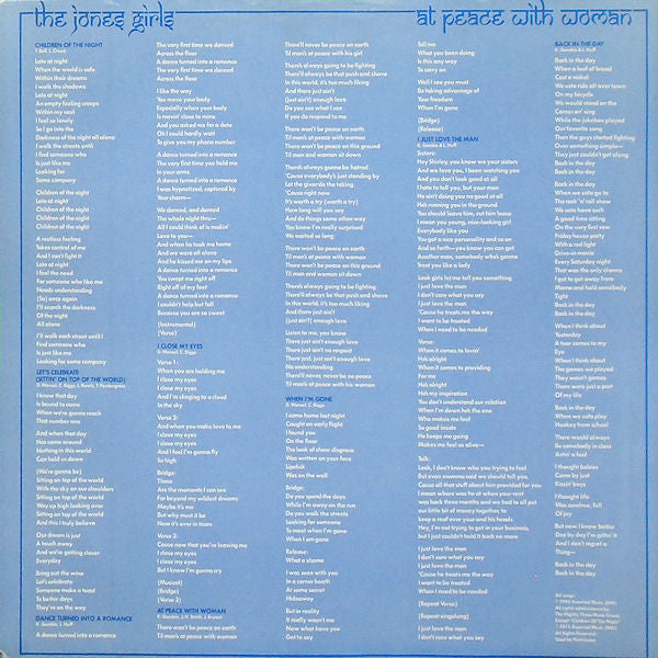 The Jones Girls - At Peace With Woman