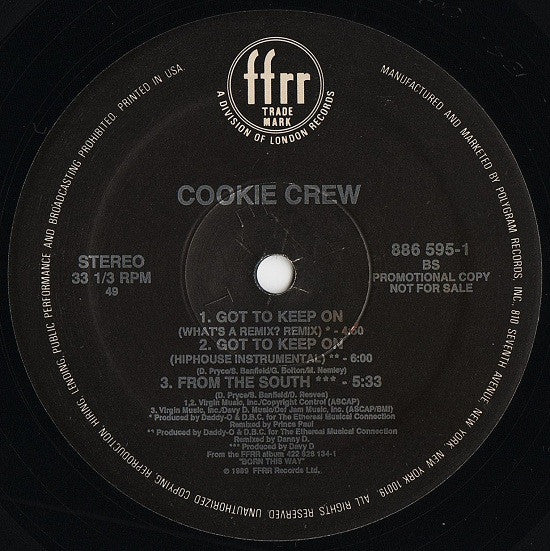 The Cookie Crew - Got To Keep On
