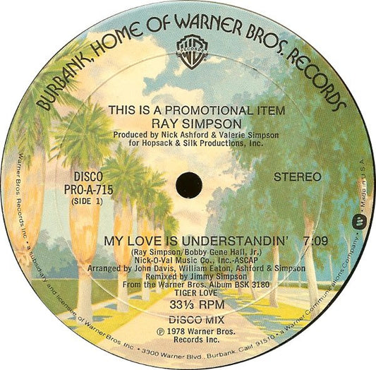 Ray Simpson - My Love Is Understandin' / Tiger Love