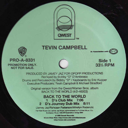 Tevin Campbell - Back To The World