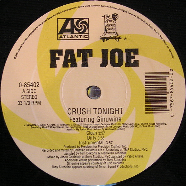 Fat Joe - Crush Tonight / It's Nothing