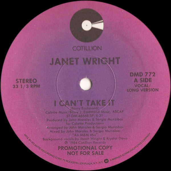 Janet Wright - I Can't Take It