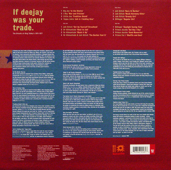 If Deejay Was Your Trade. The Dreads At King Tubby's 1974-1977