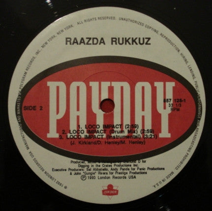 Raazda Rukkuz - Da Chronic Asthmatics / Loco Impact