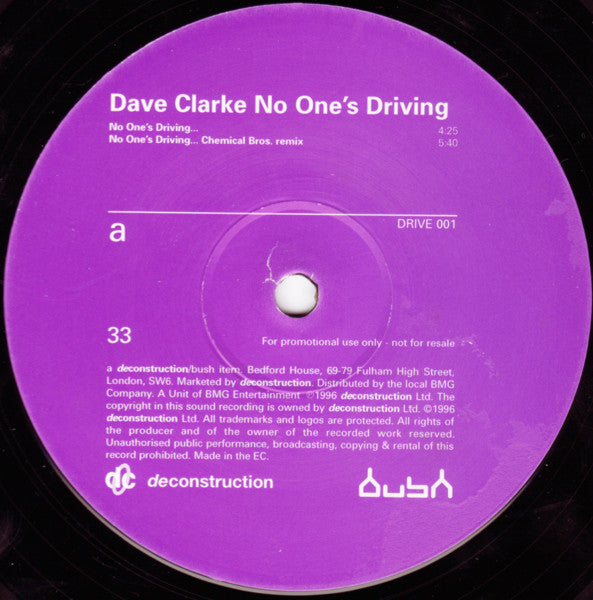 Dave Clarke - No One's Driving