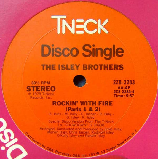 The Isley Brothers - Rockin' With Fire / I Wanna Be With You