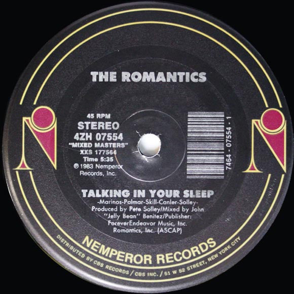 The Romantics - Talking In Your Sleep / What I Like About You