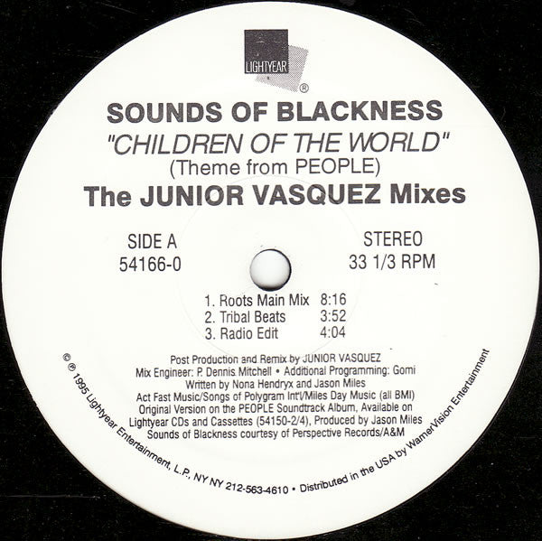 Children Of The World (Theme From PEOPLE) - The Junior Vasquez Mixes