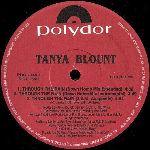 Tanya Blount - Through The Rain (The Remixes)
