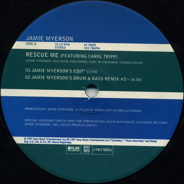 Jamie Myerson - Rescue Me