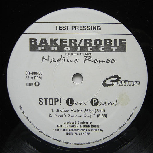 Baker / Robie Project - Stop ! Love Patrol