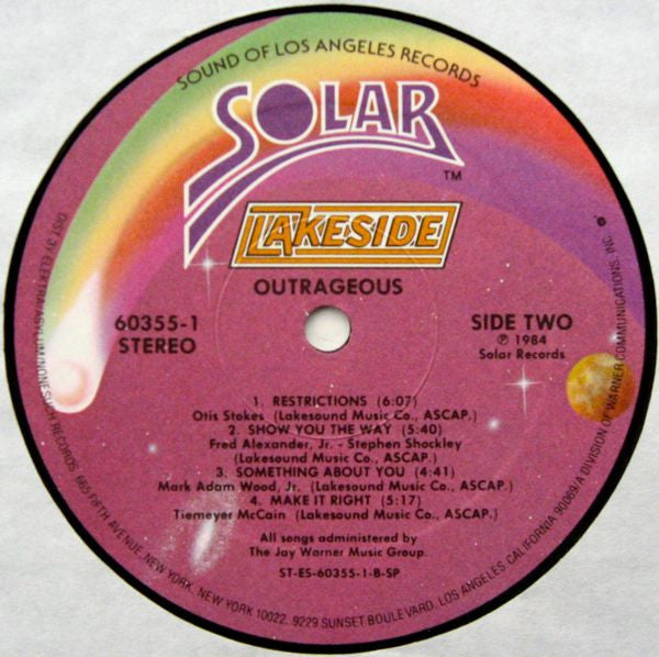 Lakeside - Outrageous