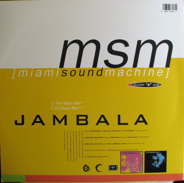 Miami Sound Machine - Jambala / Love Is The Thing