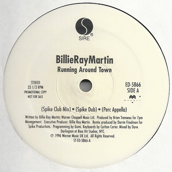Billie Ray Martin - Running Around Town