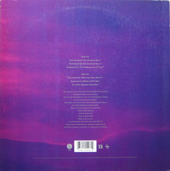 Erasure - Blue Savannah / Runaround On The Underground / Supernature / No G.D.M.