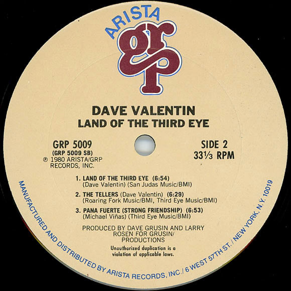 Dave Valentin - Land Of The Third Eye
