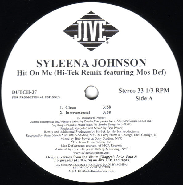 Syleena Johnson - Hit On Me (Hi-Tek Remix)