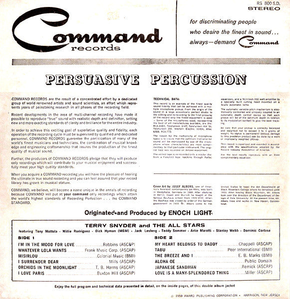 Terry Snyder And The All Stars - Persuasive Percussion