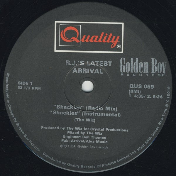 R.J.'s Latest Arrival - Shackles