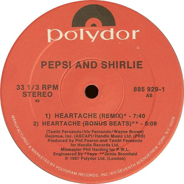 Pepsi & Shirlie - Heartache