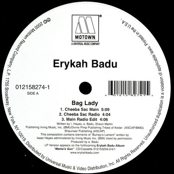 Erykah Badu - Bag Lady
