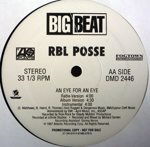 RBL Posse - More Game / An Eye For An Eye
