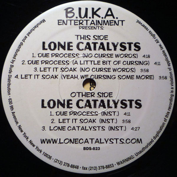 Lone Catalysts - Due Process / Let It Soak