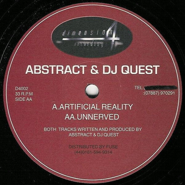 Abstract & DJ Quest - Artificial Reality / Unnerved