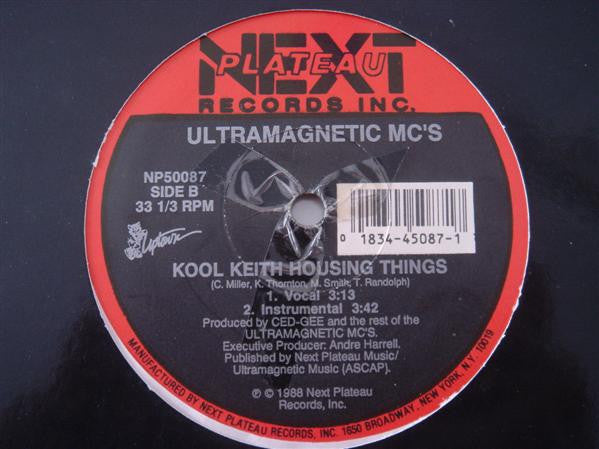 Ultramagnetic MC's - Ease Back / Kool Keith Housing Things