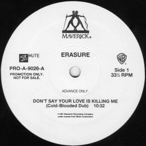 Erasure - Don't Say Your Love Is Killing Me