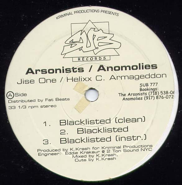 The Arsonists - Blacklisted / MC Squared