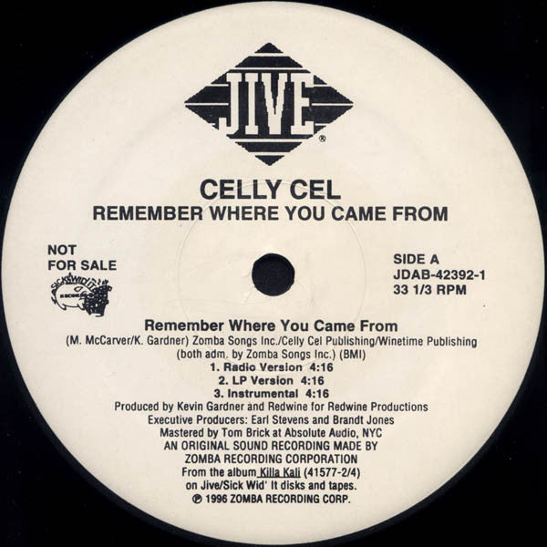 Celly Cel - Remember Where You Came From