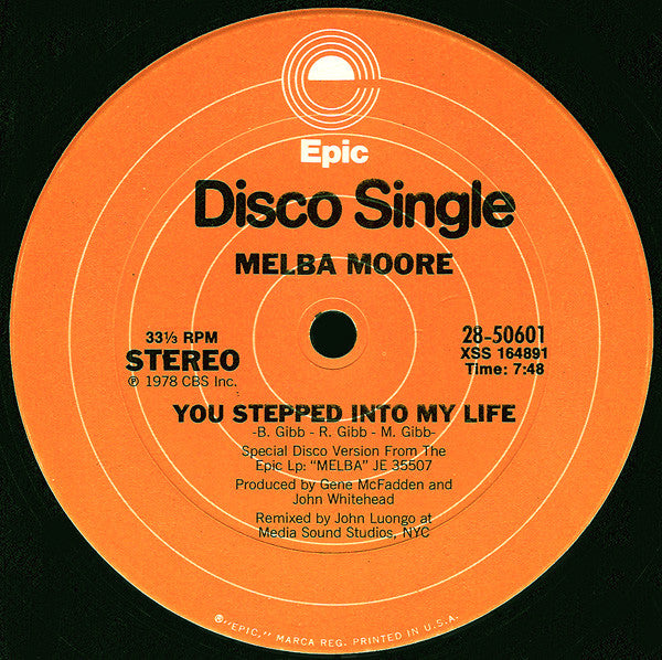 Melba Moore - You Stepped Into My Life / There's No Other Like You