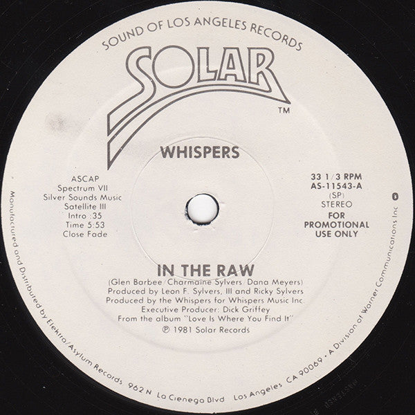 The Whispers - In The Raw