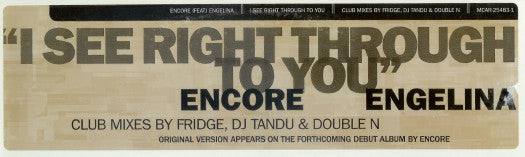 DJ Encore - I See Right Through To You